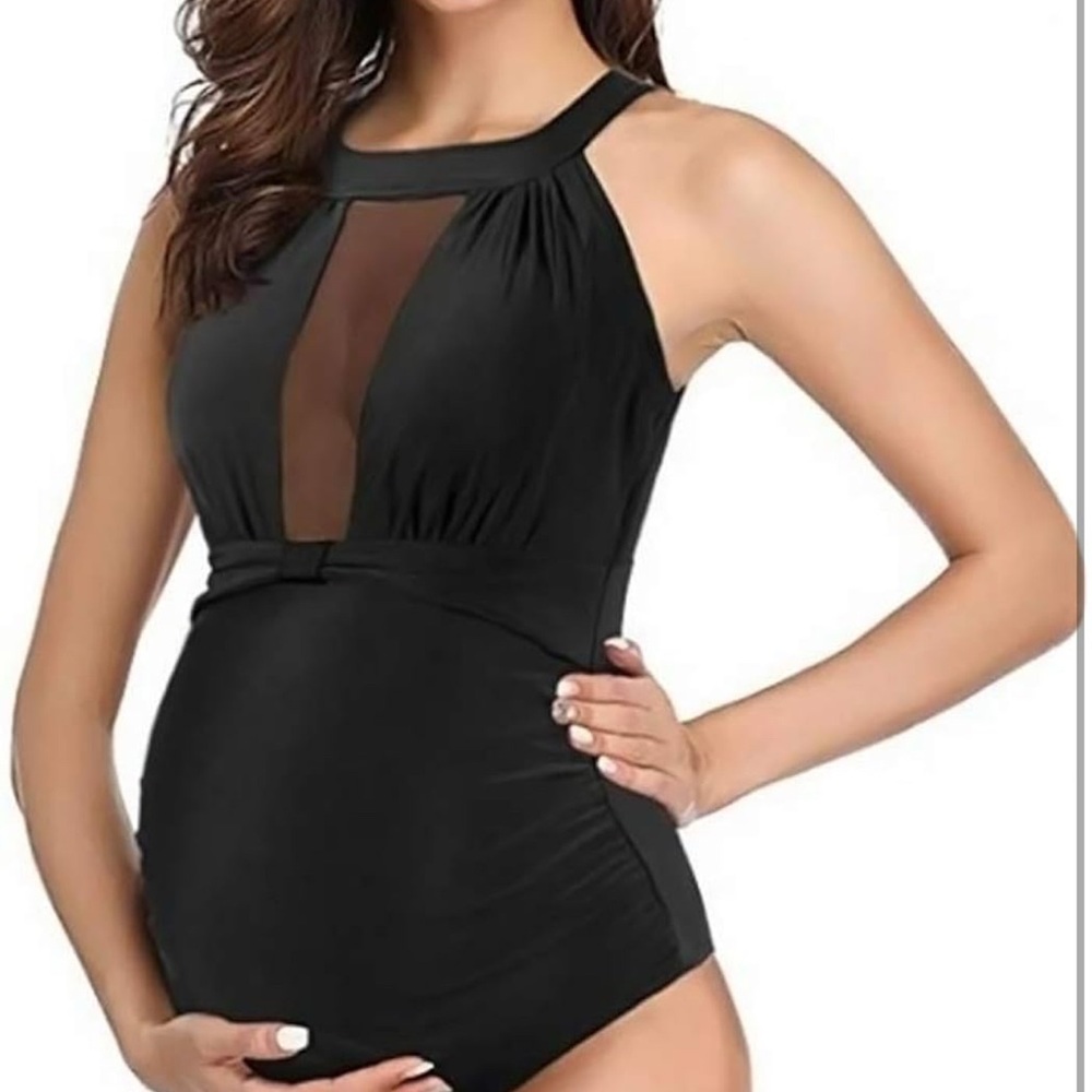 Black Maternity Swimsuit